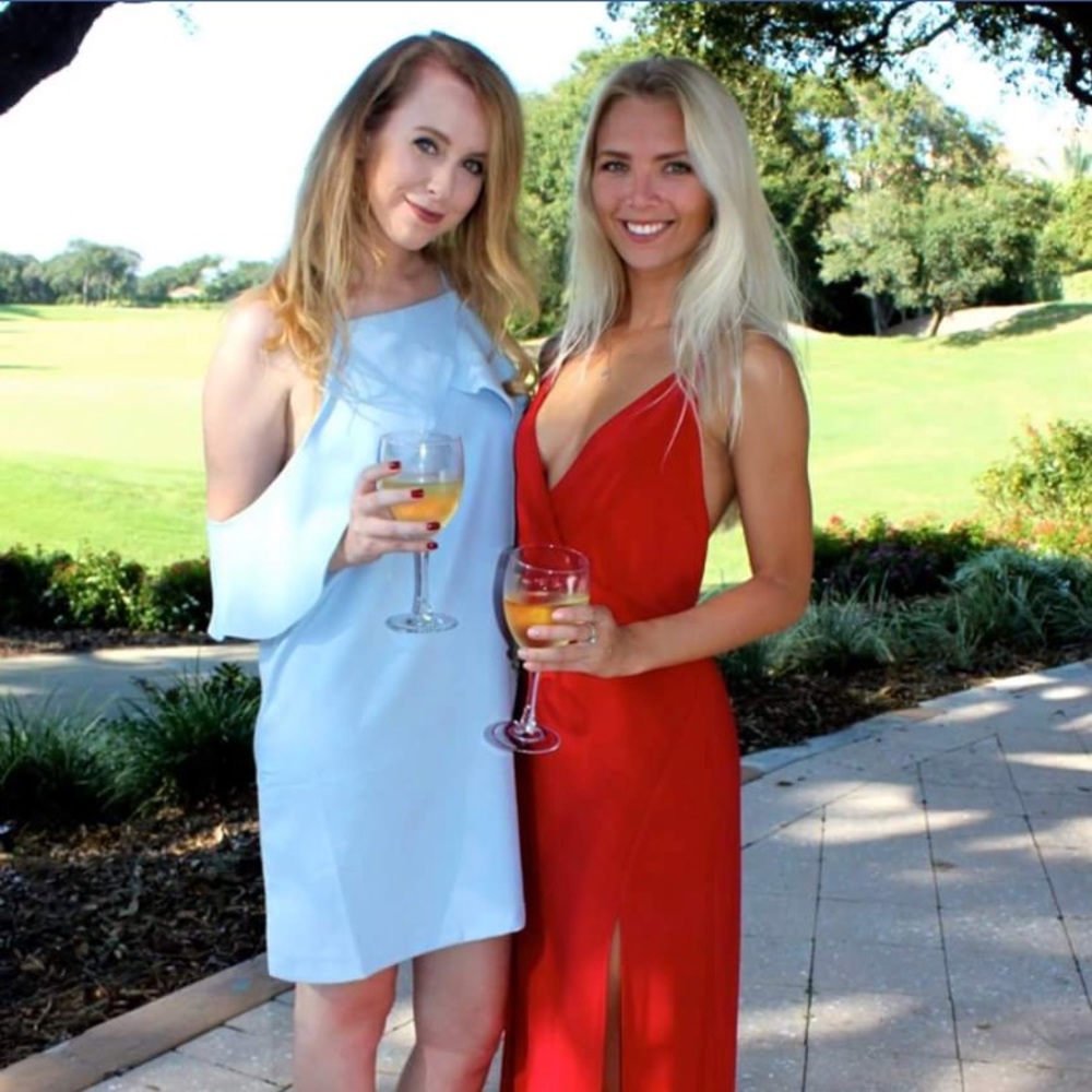 Windsor long red dress